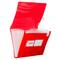 JAM Paper 9" x 13" Red Plastic 13 Pocket Expanding Accordion File Folder, 2ct.